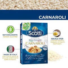 - Carnaroli - Ekstra fine ris til risotto, ris fra Italien, klar på 16 minutter - 1 kg