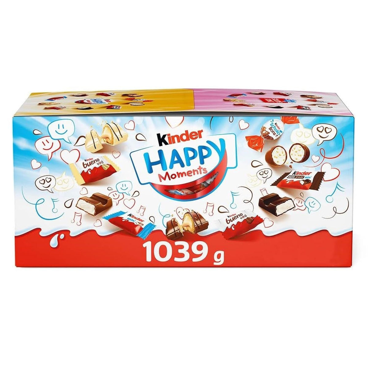 Kinder Happy Moments Mini Mix – Mischung Aus Spezialitäten Von Kinder – 5 Verschiedene Sorten – 1 X 1039 G Großpackung Schokolade Naty Shop Default Title