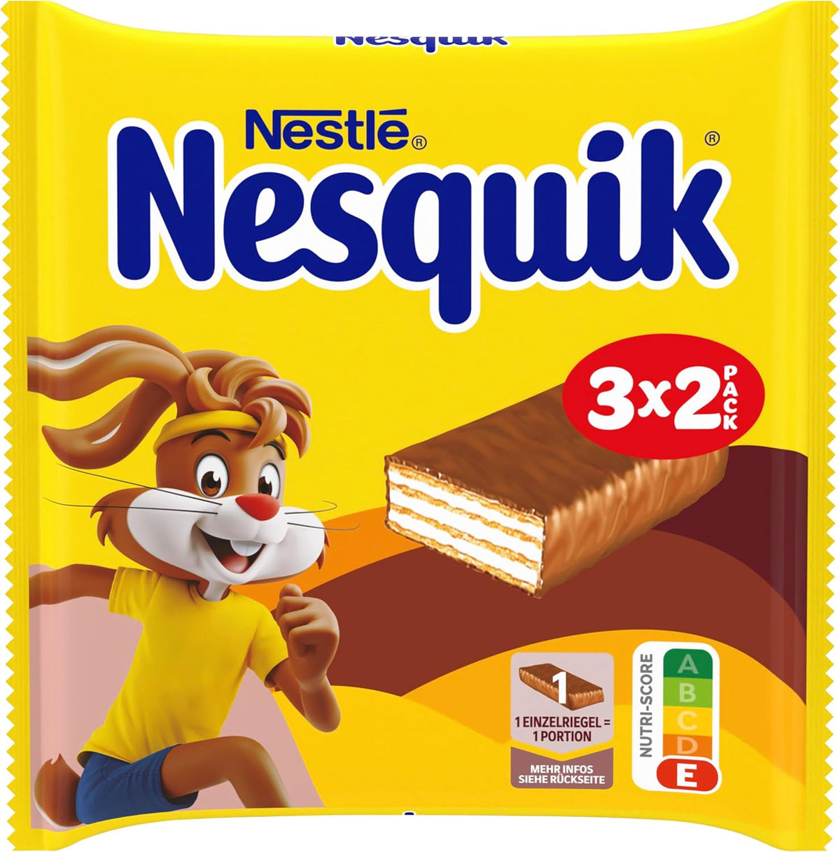 Nestlé Crunchy Waffle Delicious Milk Chocolate Vaffelbar Multipakke 1 pakke (3x26g hver)