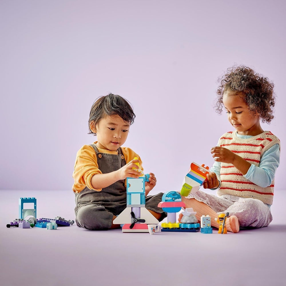 LEGO DUPLO 3-i-1 rumfærge Masser af Adventure Space Sæt Raket Legetøj til Børn Byggevidenskab Legetøj Tidlig udvikling Motoriske færdigheder Gave til 3-årige 10422 Byggesæt Beuche den LEGO-Store