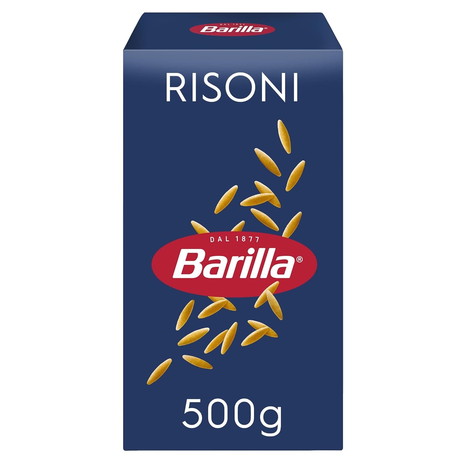 Pasta Barilla Risoni no. 26 højkvalitets durumhvede, altid al dente (1 x 500 g)