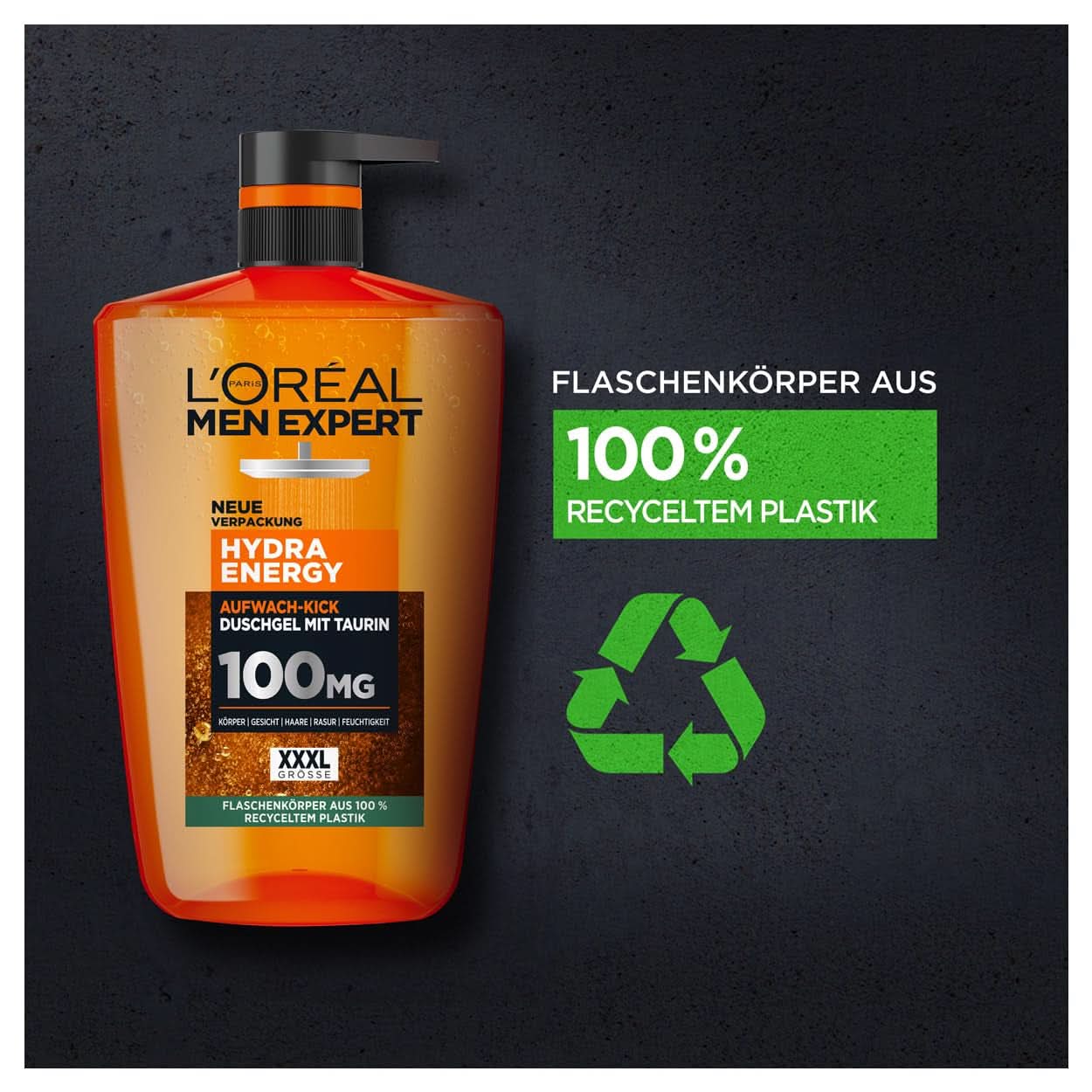 L'Oréal Men Expert XXXL Shower gel og shampoo til mænd, 1 liter Naty Shop