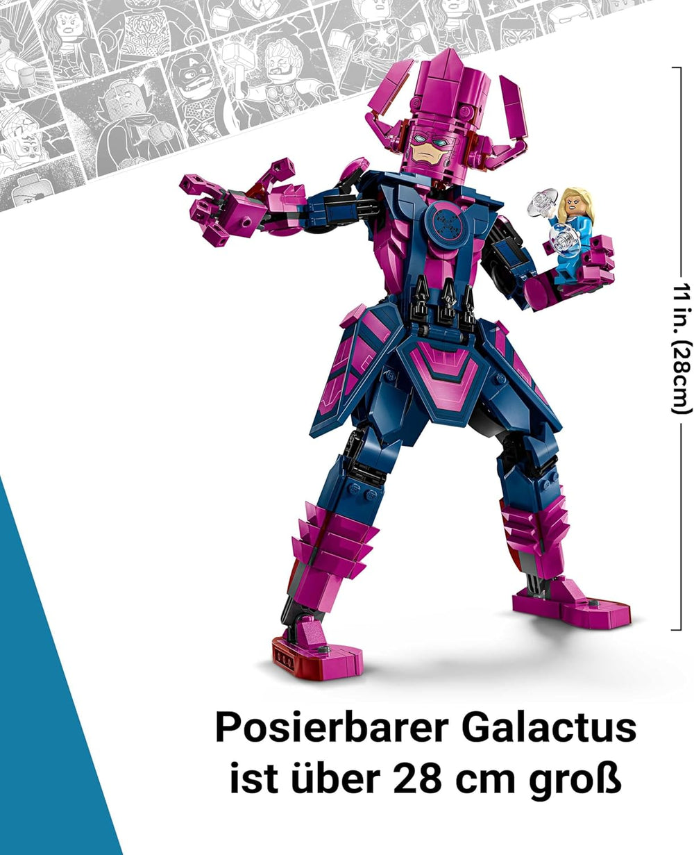 LEGO ǀ Marvel Fantastic Four vs. Galactus Baufigur - Bauset mit Superhelden - Spielset med The Thing, Invisible Woman and Human Torch - Kreatives Geschenk für Jungen und Mädchen - 76316