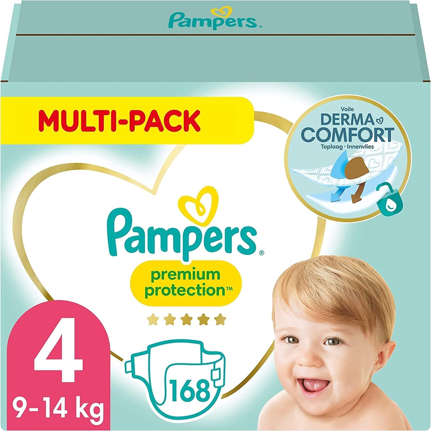 Pampers Premium Protection Størrelse 5, 152 bleer, 11 kg-16 kg, vores #1 beskyttelse mod hud og lækager