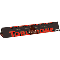 Toblerone Mørk 20 X 100 gram, Mørk schweizisk chokolade med honning og mandelnougat Naty Shop Chokoladebolcher