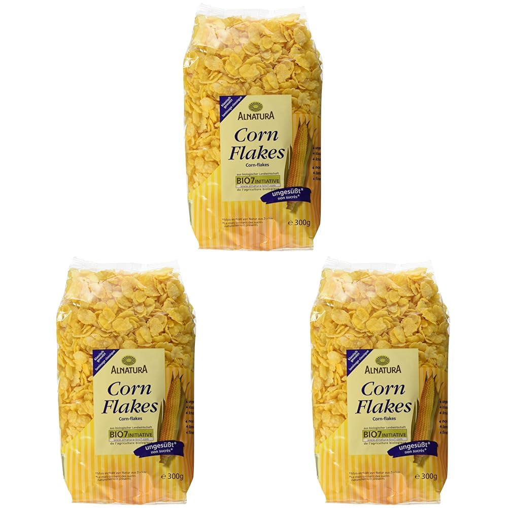 Usødet økologiske cornflakes, 300g