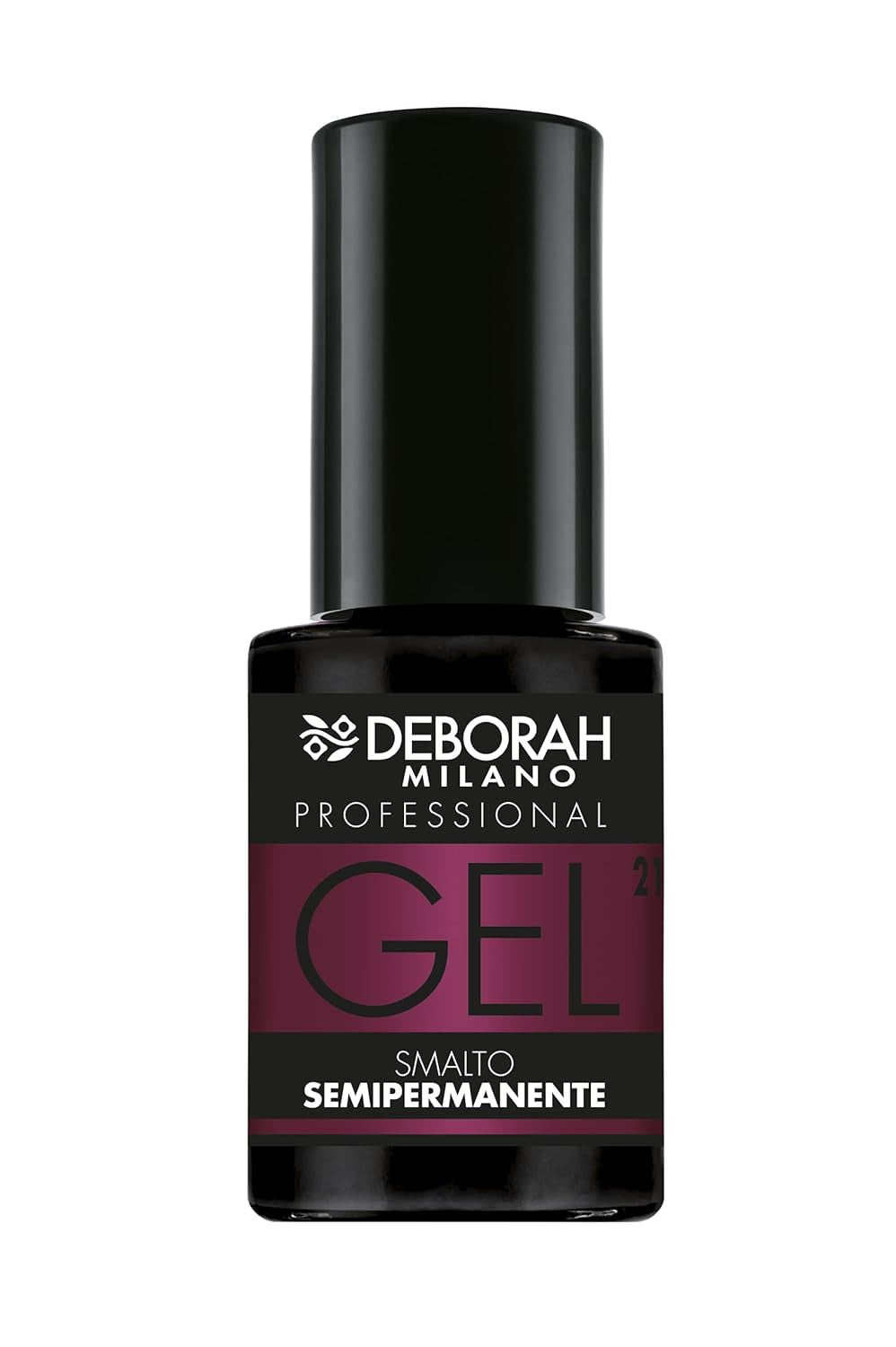 Milano Professional semi-permanent neglelak, nr. 21 Bourgogne, volumengivende effekt, langtidsholdbar, til intense og blanke negle, 4,5 ml