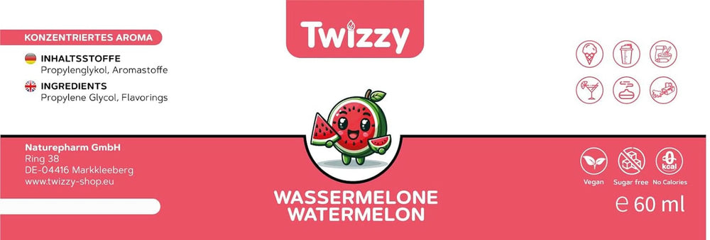 Twizzy Watermelon, Food Flavoring - 60 ml - Intens aroma Arome Naty Shop