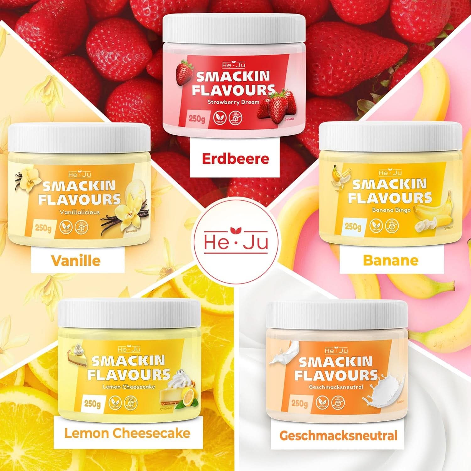 He-Ju Lemon Cheesecake-smagspulver, 250 gram Aromas Naty Shop