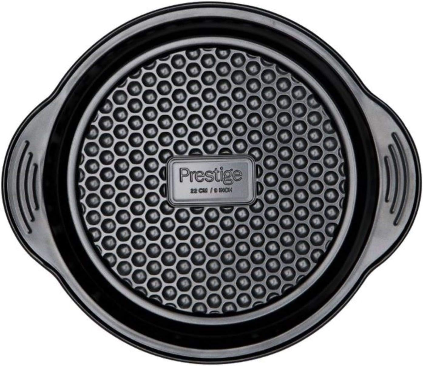 Prestige 48227 Aerolift Muffin Zinn, Carbon Steel, Schwarz Forme og bageplader Naty Shop 23Cm Rund Kuchenform