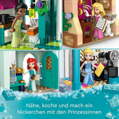 LEGO Disney Princess: Disney Princess Adventure Market, legetøjshus med 4 dukker inklusive Askepot og Ariel, Legesæt med skattekort, gave til piger og drenge fra 6 år 43246 Byggesæt Besuche den LEGO-Store