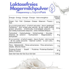 Laktosefreies Magermilchpulver 1 kg | Hohe Löslichkeit | Ideel til bagværk, brød og mad Professionel og industriel brug Laktosefri Glutenfri