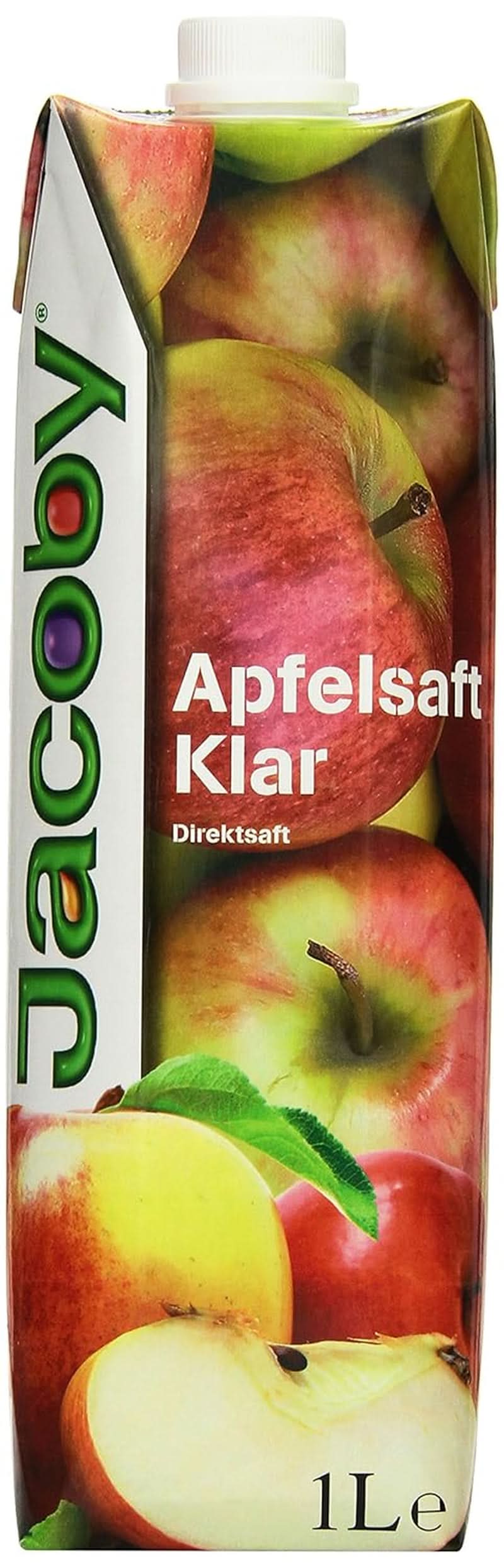 Jacoby 100 % klar æblejuice, 6 x 1 liter Ikke-alkoholholdige drikkevarer Naty Shop