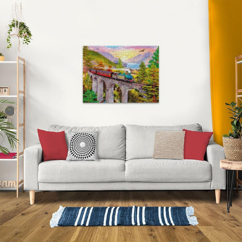 Ravensburger Puzzle 12000795 - Călătorie cu trenul în toamnă - puzzle jigsaw de 1500 de piese pentru adulți și copii de peste 14 ani, Puzzle Naty Shop