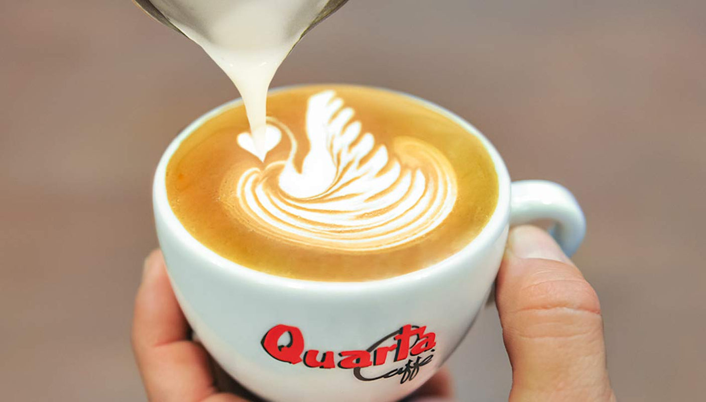 Boabe Quarta Caffè Sorte Rossa – cafea arabică și robustă, 250g, aromă puternică și energică – 1 pachet de 250g. Produs în Apulia, Salento