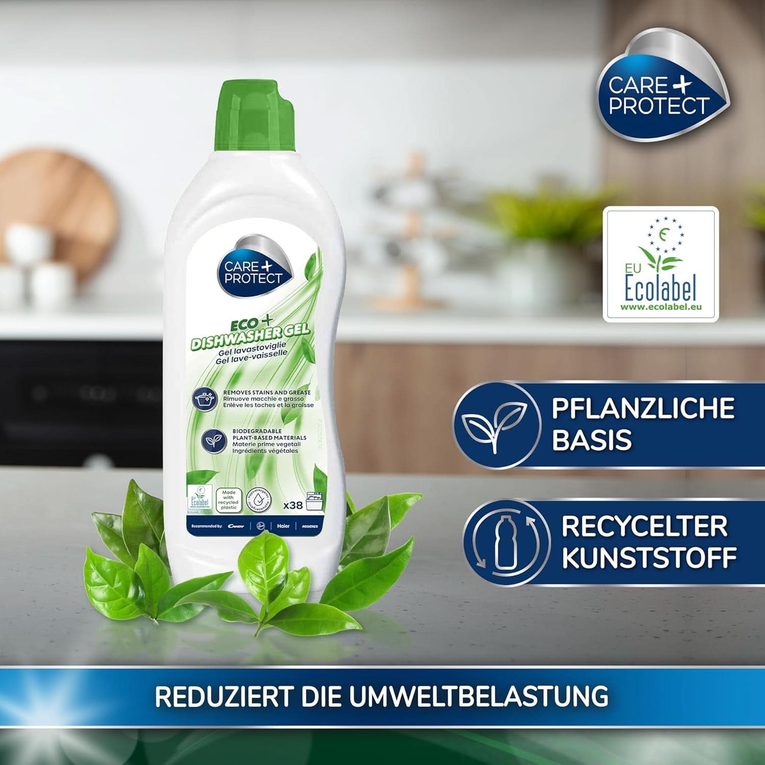 CARE + PROTECT - Økologisk gel til opvaskemaskinen, hypoallergen, 650 ml Naty Shop