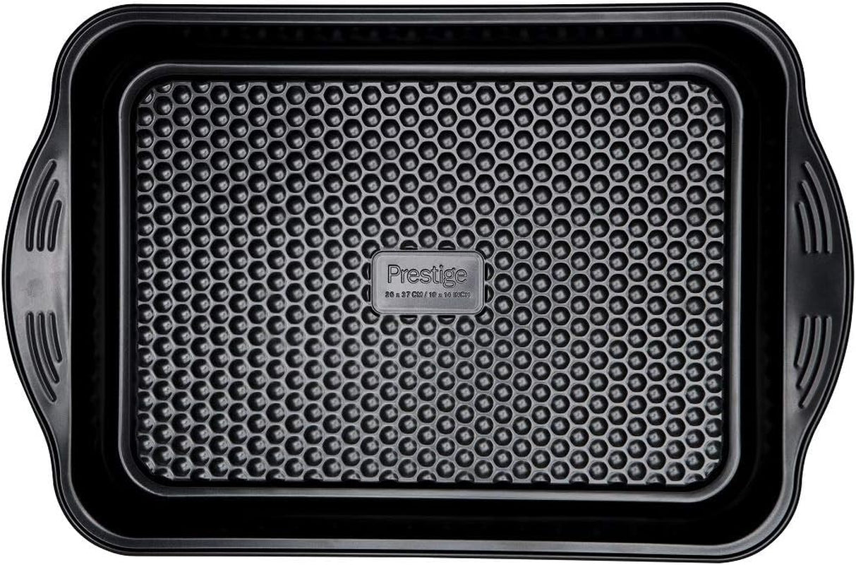 Prestige 48227 Aerolift Muffin Zinn, Carbon Steel, Schwarz Forme og bageplader Naty Shop Groß Auflaufform