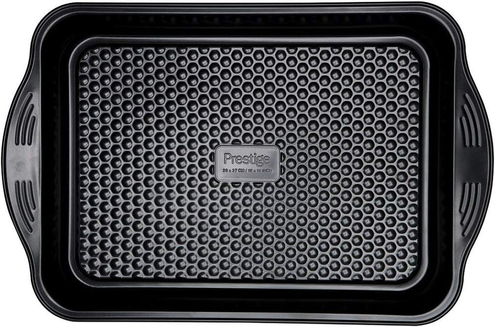 Prestige 48227 Aerolift Muffin Zinn, Carbon Steel, Schwarz Forme og bageplader Naty Shop Groß Auflaufform