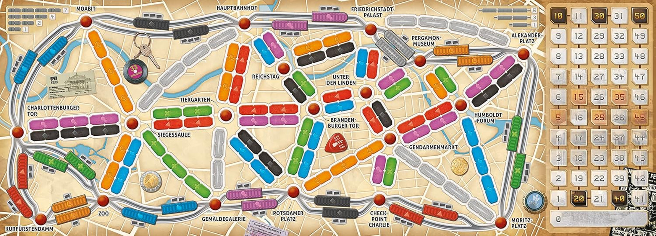 Days of Wonder, Ticket to Ride: Berlin, familiespil, brætspil, 2-4 spillere, i alderen 8+, 10-15 minutter, tysk