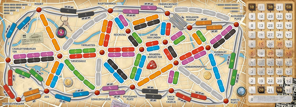 Days of Wonder, Ticket to Ride: Berlin, familiespil, brætspil, 2-4 spillere, i alderen 8+, 10-15 minutter, tysk