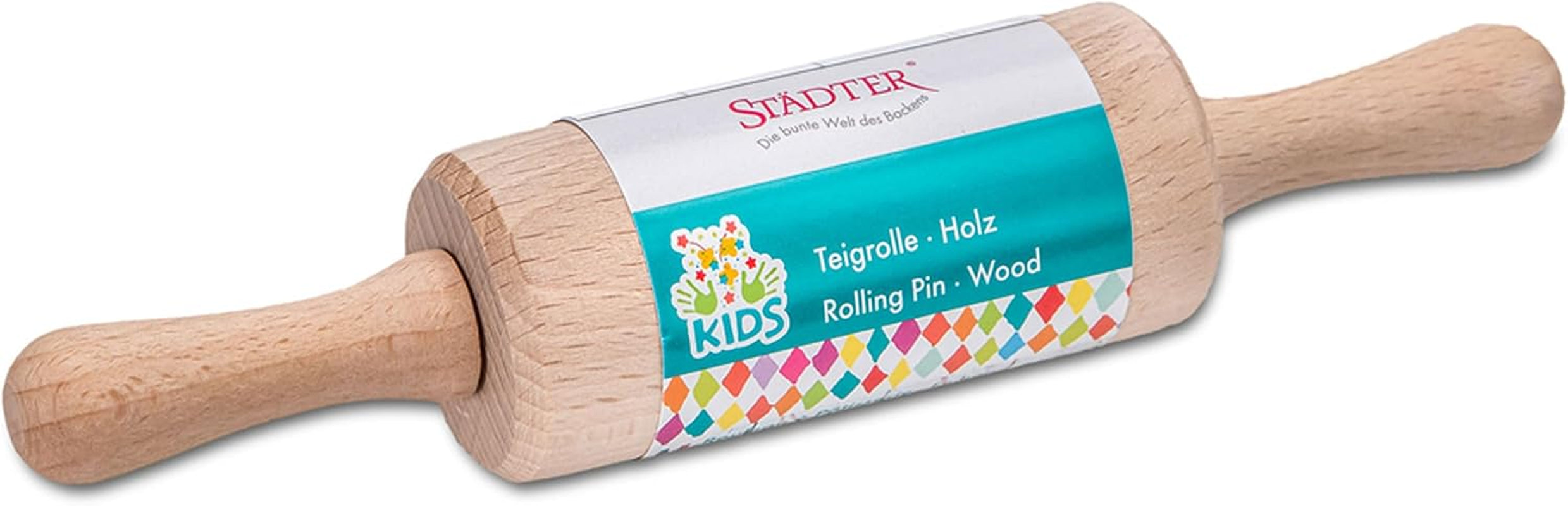 Staedtler Teigroller für Kinder, Holz, beige, 7,5 cm