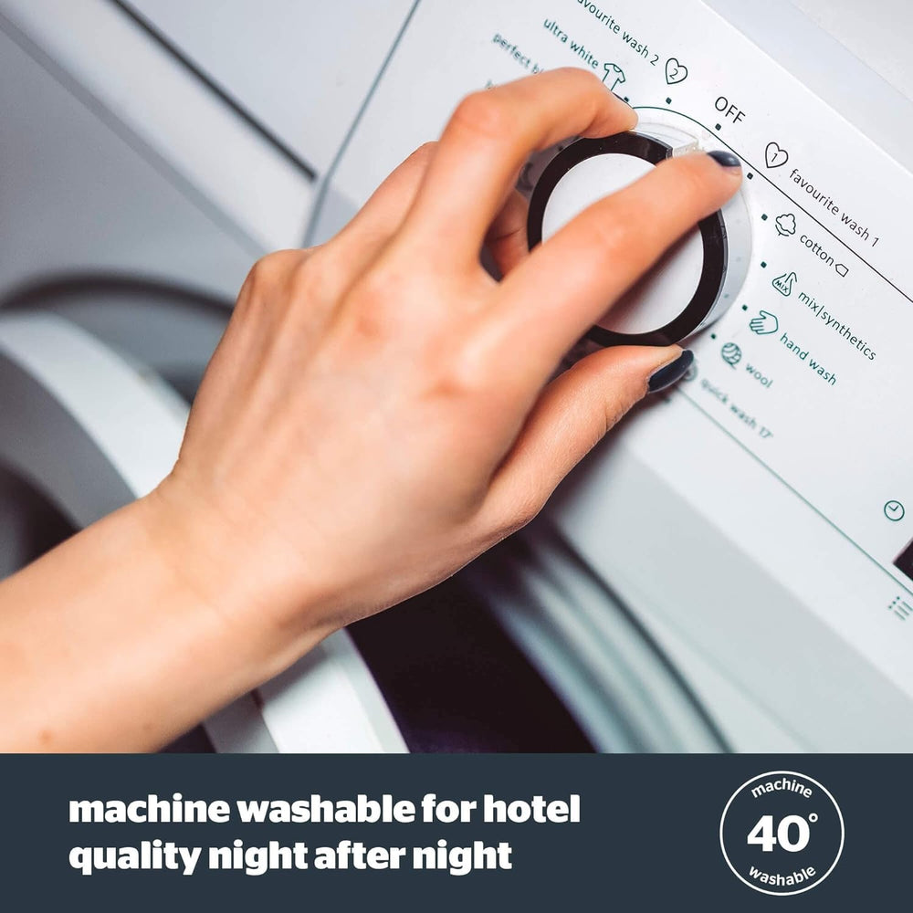 Silentnight Hotel Collection quilt til dobbeltsenge, 13,5 TOG, hvid, mikrofiber, hvid, enkeltseng 135 X 200Cm Dyner og dyner Naty Shop