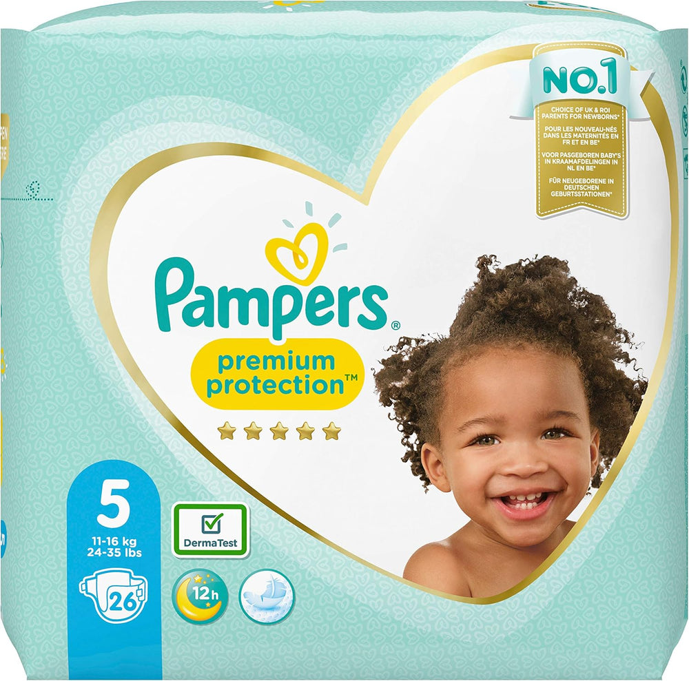 Pampers Premium Protection bleer til nye babyer, Jumbo pack, str. 1, 72 stk