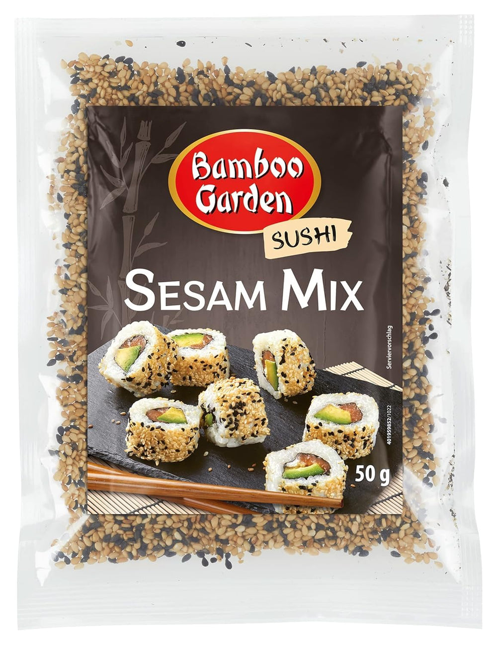 Bamboo Garden - Sushi Sesam Mix, Ideel til tilberedning af Sushi af enhver art, også lækker som topping til forskellige retter, i müsli eller grød, 1 x 50 g