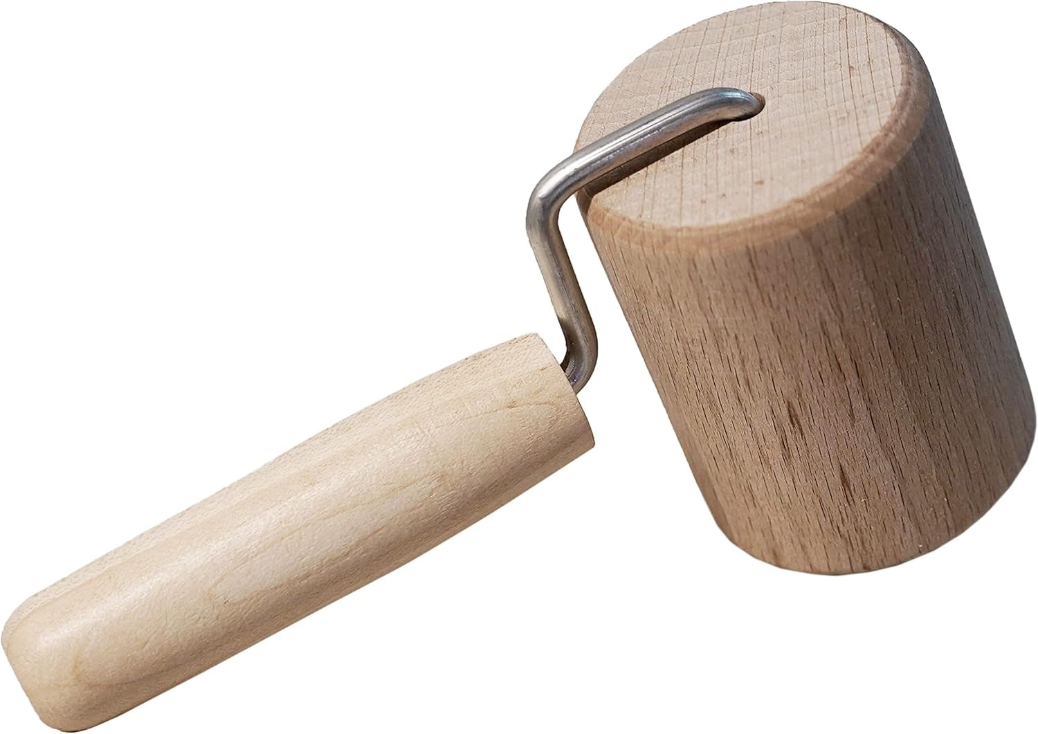 Chinchilla® Backblechroller/Teigroller zylindrisch aus Buchenholz | Der stabile Helper für die Küche | Fremstillet i Tyskland | Nachhaltige Qualität aus Deutschland | 18 x 5 cm