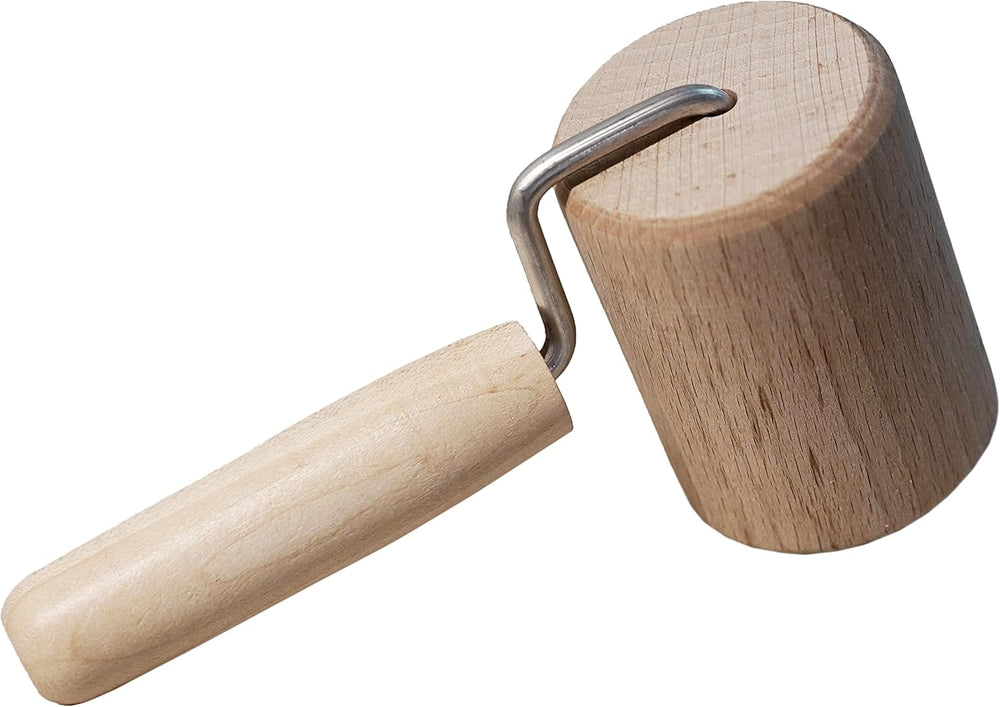 Chinchilla® Backblechroller/Teigroller zylindrisch aus Buchenholz | Der stabile Helper für die Küche | Fremstillet i Tyskland | Nachhaltige Qualität aus Deutschland | 18 x 5 cm