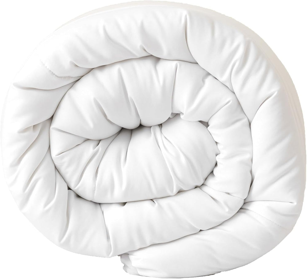 Good Nite Dobbeltdyne, 4,5 Tog, Sommerdyne, Dobbeltdyne, Hvid, Dyne, Polyester, Blød Og Let og Maskinvaskbar Med Hjørnebånd (Dobbeltseng 200 X 200 Cm) Tæpper og dyner Naty Shop 10,5 Tog Enkelt 135Ã-200Cm