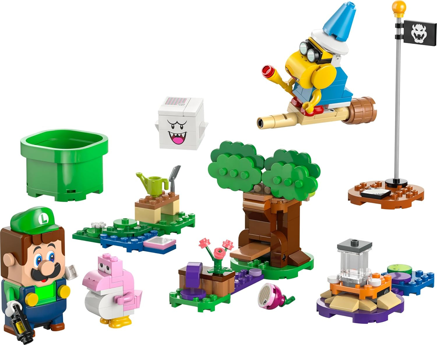 LEGO Super Mario Abenteuer med dem interaktive Luigi, Nintendo Geschenk for Jungen, Mädchen og Gamer ab 6 Jahren, Abenteuer-Spielset for Kinder med rosa Baby Yoshi 71440