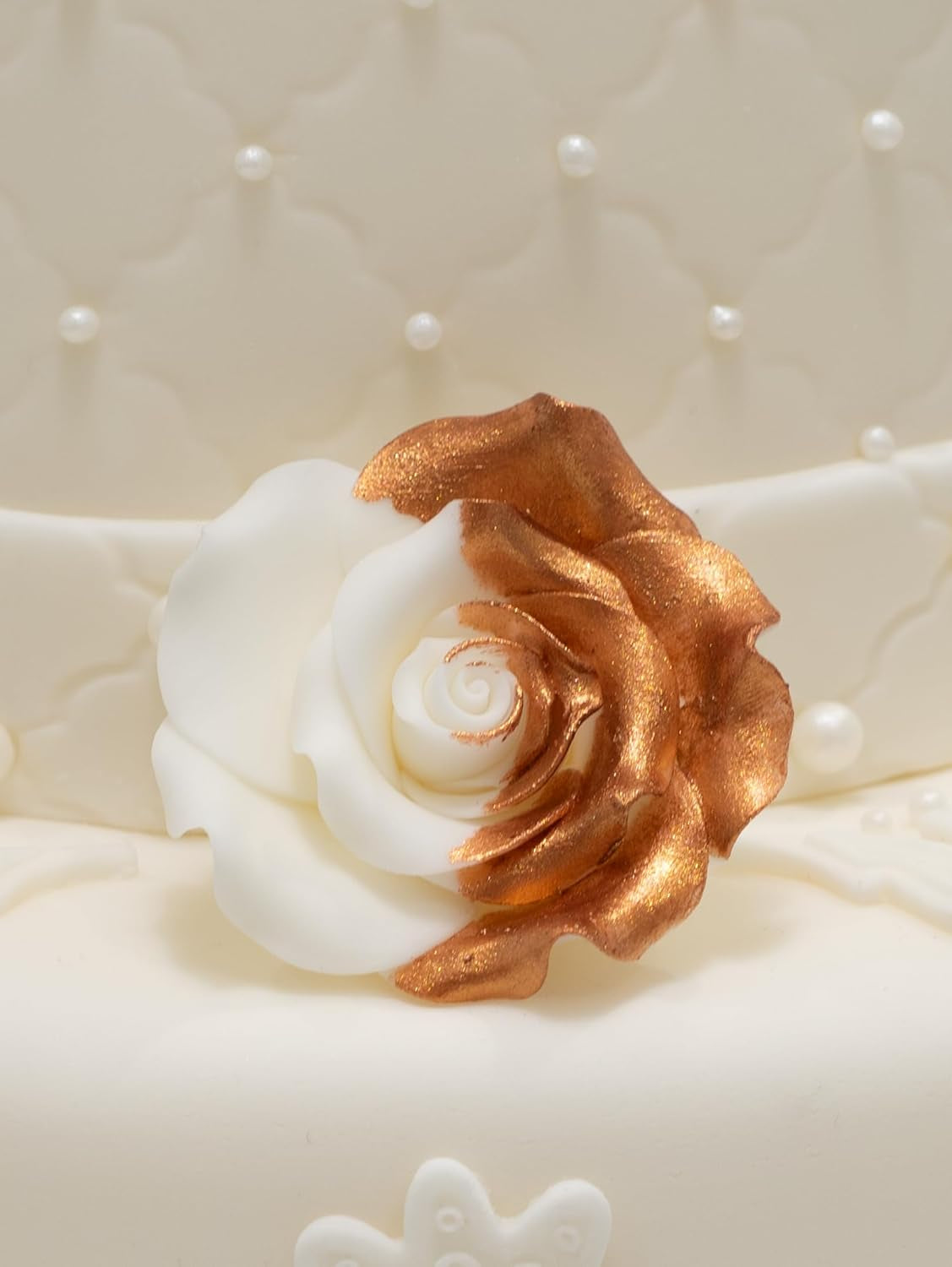 Spiselig madfarve Sugarflair Luster Blush Rose Gold - Spiselig glanspulver til kager, muffins, chokolade, kager, desserter, is, drinks, cocktails og mere - 4g