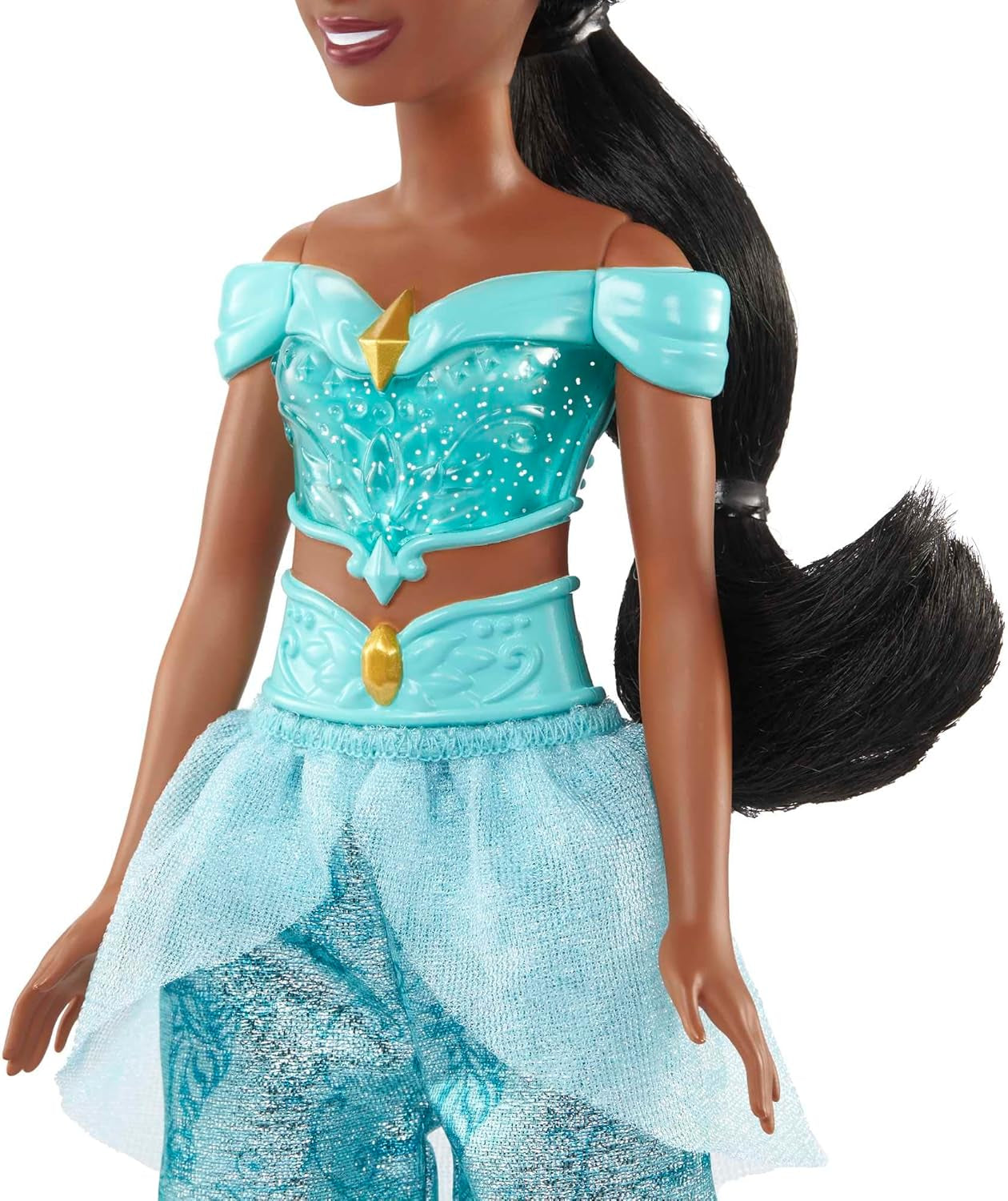 Mattel Disney Princess Legetøj Jasmin Fashion Bevægelig dukke med funklende tøj og tilbehør Disney film inspireret gave til børn HLW12 Naty Shop Dukker