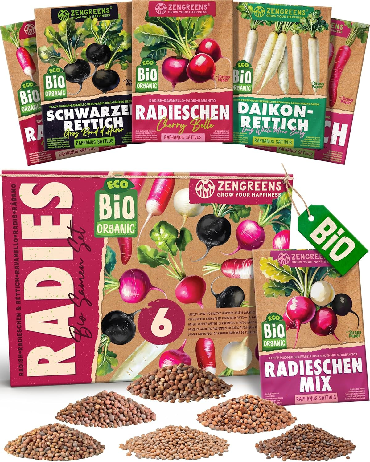 Økologiske tomatfrø i et sæt med 10 - 10 tomatfrø til nem dyrkning i haven, balkonen eller højbedet - Plantefrø - Frøplanter