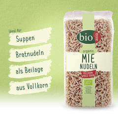 BIOASIA Bio Mie Nudler, lavet af fuldkorn, hurtig og nem at tilberede (1 x 250 g)
