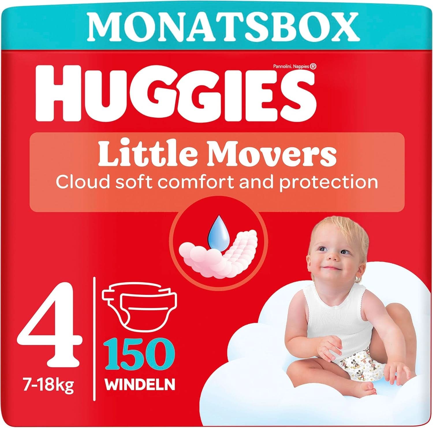 Huggies Ultra Comfort Disney Babybleer Størrelse 4 Månedsæske 150 stk (3 x 50) Mor og Baby Naty Shop Ultra Comfort Størrelse 4 (Ny)
