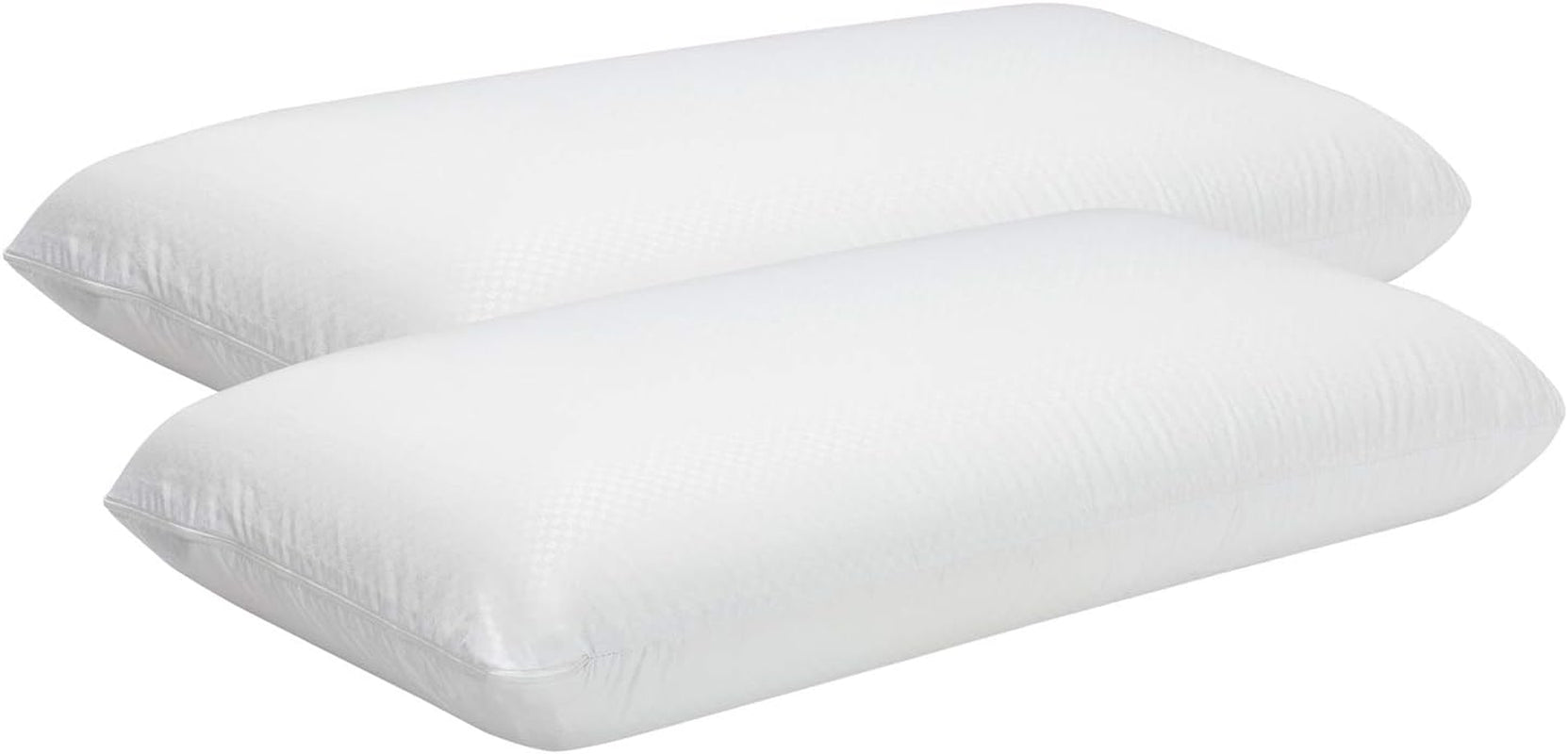 Pikolin Home - Pernă ergonomică viscoelastică cu capac dublu personalizabil cu miez din spumă de memorie pentru dormit pe lateral sau pe spate Perne standard Naty Shop 35 X 60 Cm (pachet de 2)
