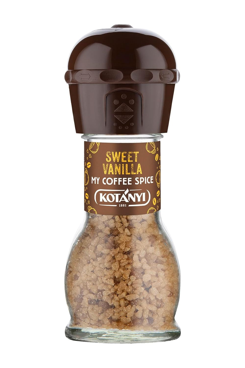 KOTÁNYI Vanilla Dream - charaktervoller Vanillegeschmack, Als Topping og raffiniertes Kaffeegewürz, Mühle 53g