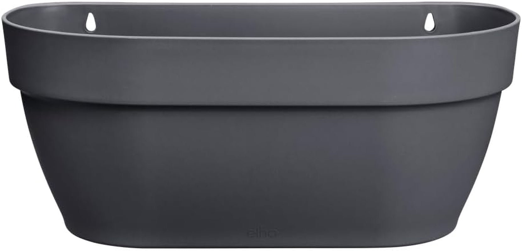 elho Vibia Campana Jardinieră de perete 35 - Jardinieră pentru balcon și utilizare în exterior - Ø 35,0 x H 14,8 cm - Negru/Antracit