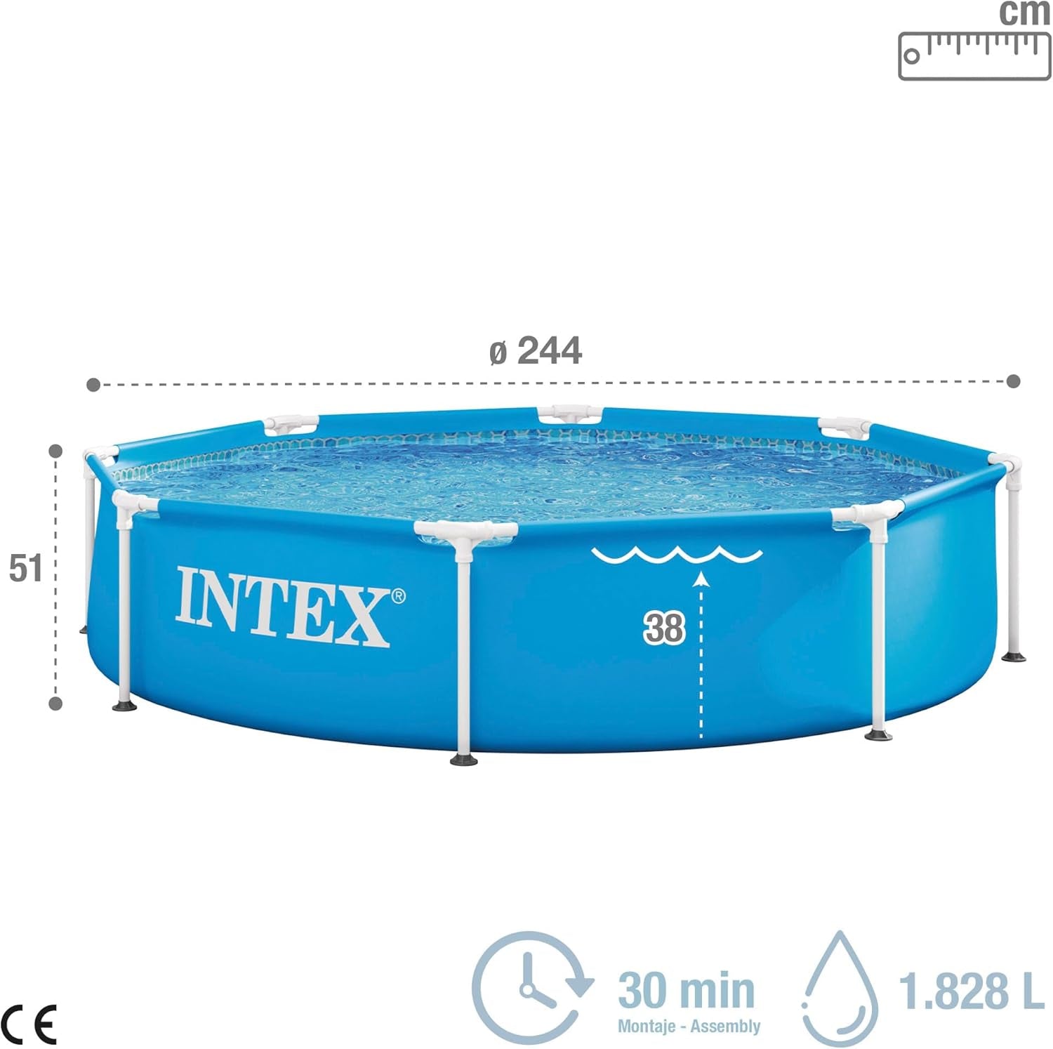 Intex 2,4 m x 51 cm metalramme pool