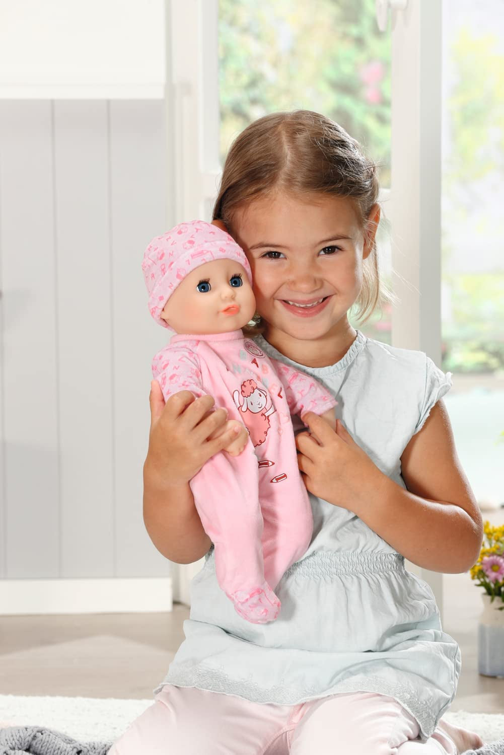 Păpușă moale Annabell Little Annabell 36cm, cu corp din pânză și ochi adormiți, 36cm, 709870 Zapf Creation