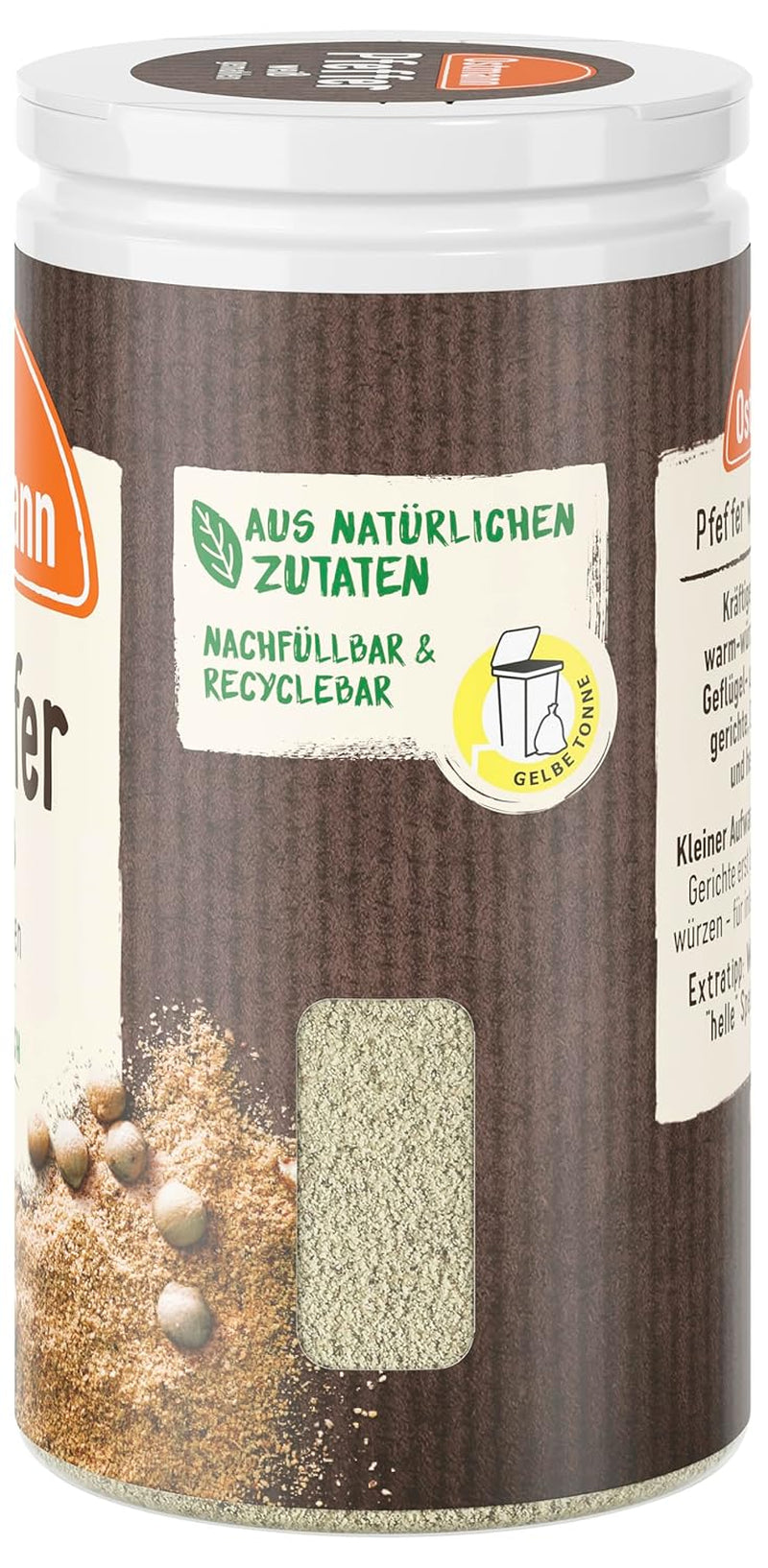 Ostmann Pfeffer weiß gemahlen, 45 g