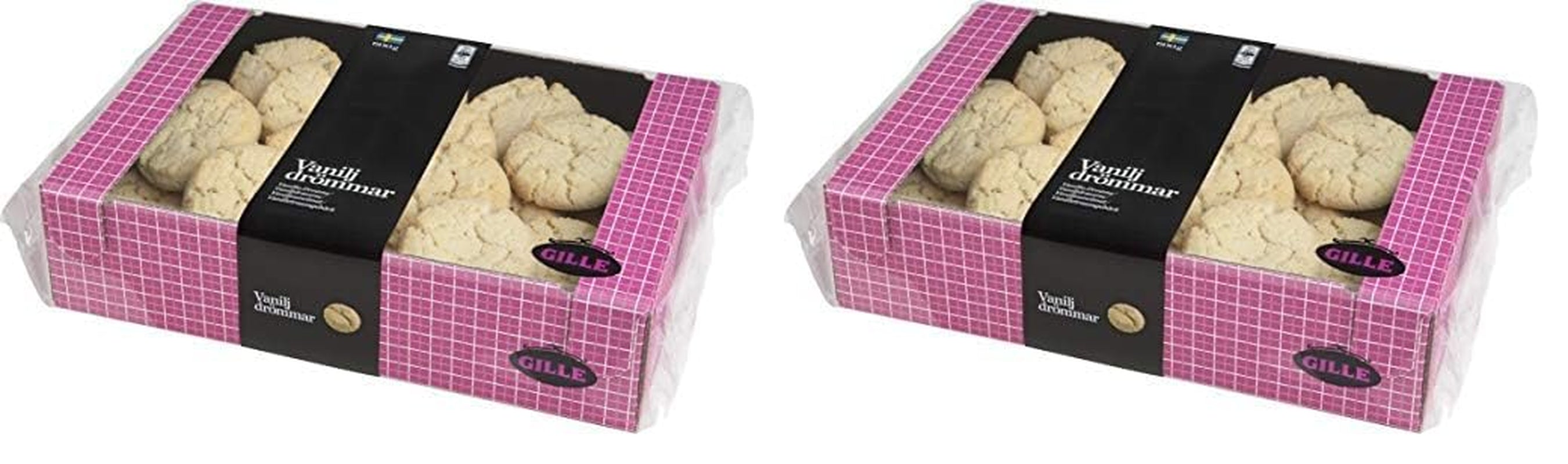 Aluaturi Gille Dream, Vanilie, Aluaturi suedeze cu vanilie, Vaniljdrömmar, 600 grame (Pachet de 2)