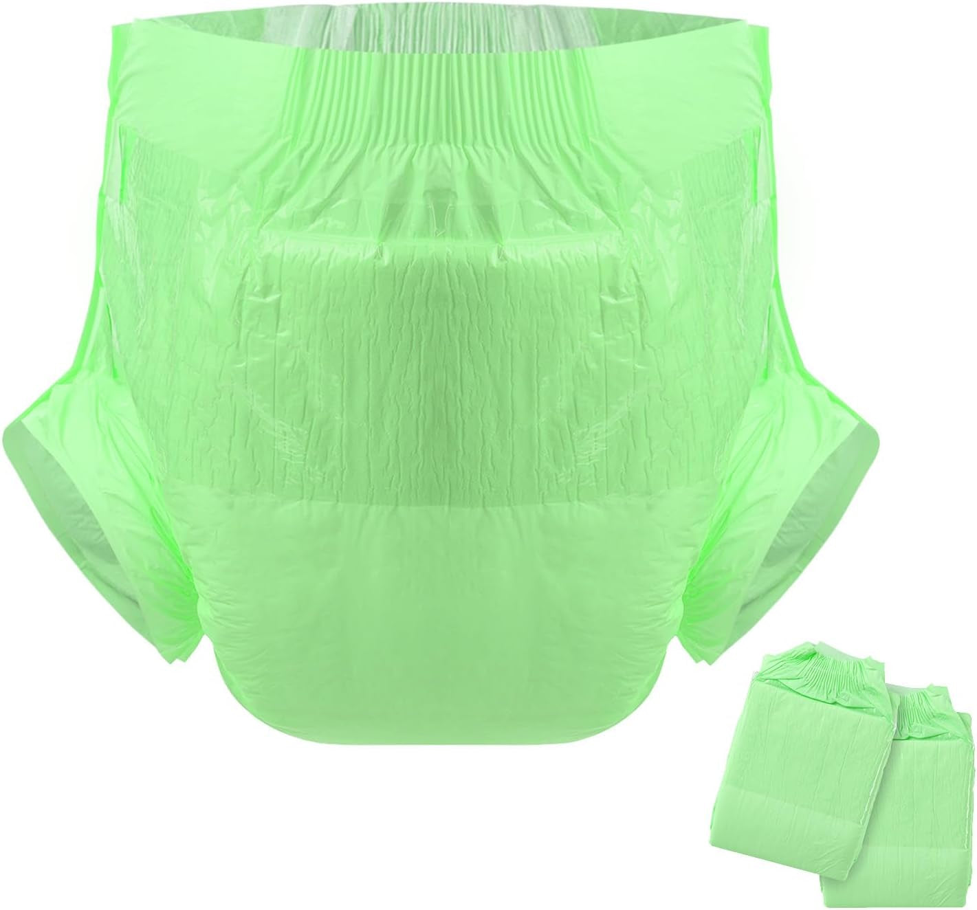 CutiePlusU voksenbleer, tør overflade, maksimal absorptionsevne natten over, engangsinkontinensble - blå, lyserød, hvid, 3-pak (medium 71-96 cm)