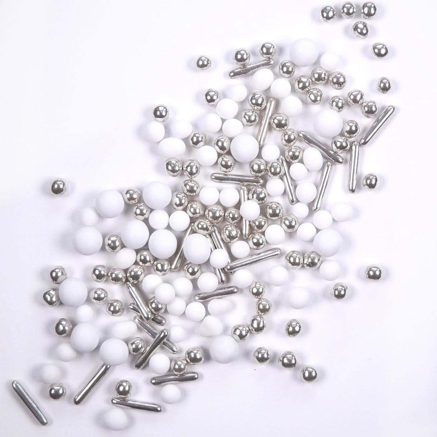 Streusel Hero Chokolade Mix Sølv Hvid Drys, 40 gram Naty Shop