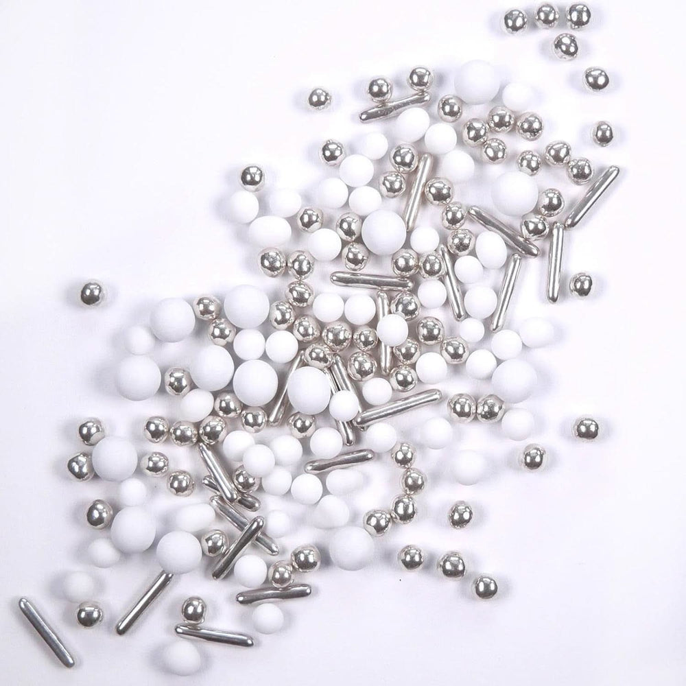 Streusel Hero Chokolade Mix Sølv Hvid Drys, 40 gram Naty Shop