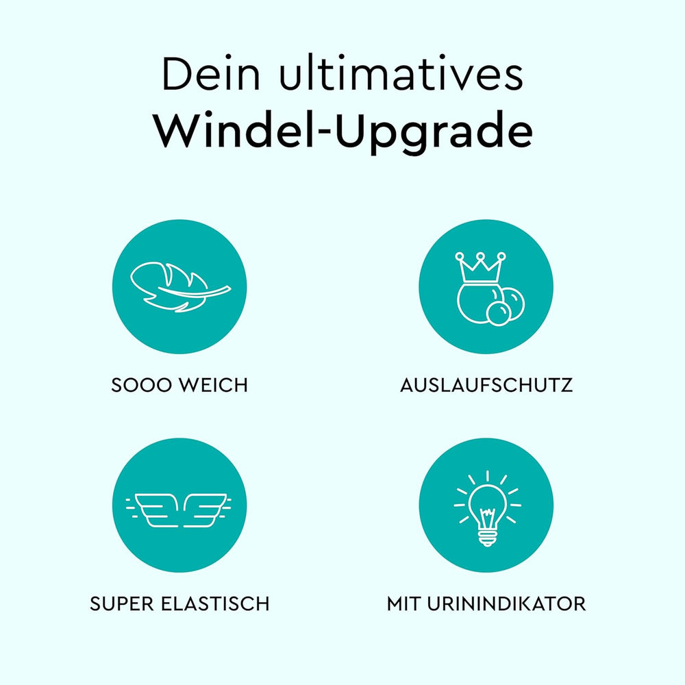 LILLYDOO Babybleer Hudvenlig - Størrelse 3 (6-10 kg), 29 stykker, pålidelig lækagebeskyttelse, blød, parfumefri og lotionfri til følsom hud, dermatologisk testet