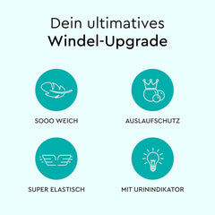 LILLYDOO Babybleer Hudvenlig - Størrelse 3 (6-10 kg), 29 stykker, pålidelig lækagebeskyttelse, blød, parfumefri og lotionfri til følsom hud, dermatologisk testet