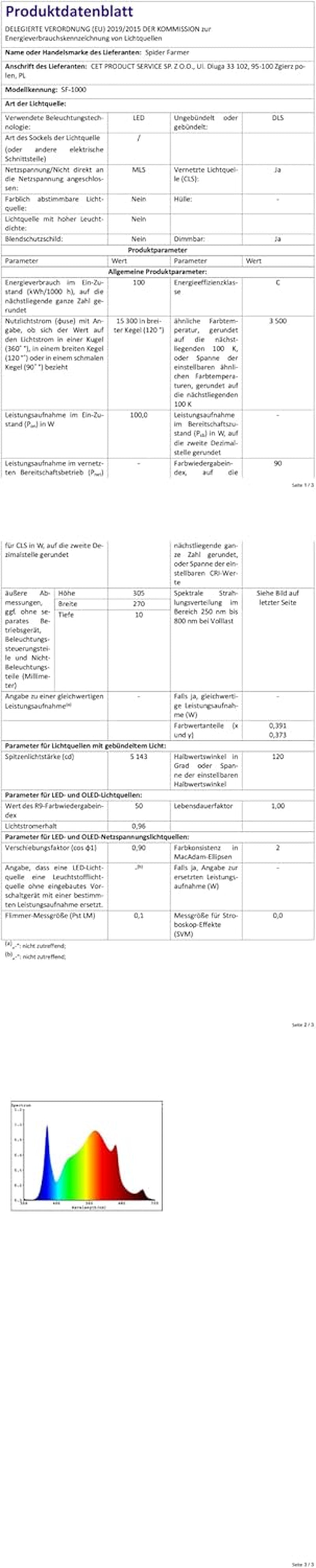 Spider Farmer SF1000 Full Spectrum Dæmpbar LED Grow Light, Samsung LM301H EVO Diode, 70x70x160cm Full Grow Telt Kit, Hydroponic Grow Telt Set, Ventilation System